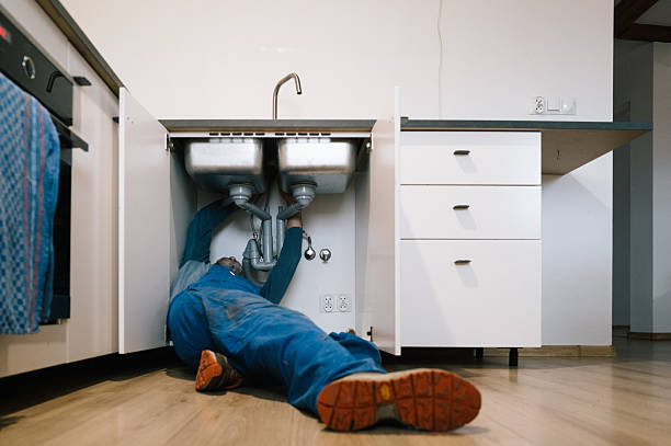 Professional Emergency Plumber technician working in Shirley, IN